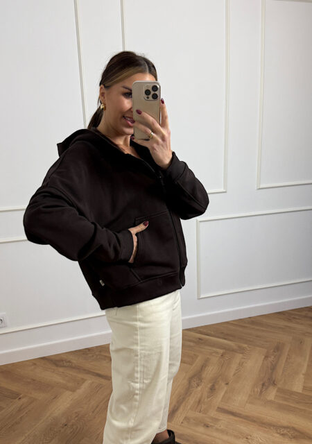 Bluza rozpinana czekoladowa Nosi