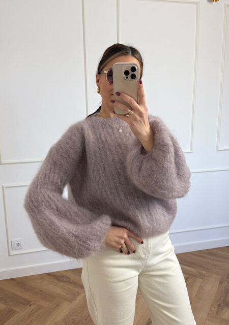 Sweter kid moher 81% jasne fango