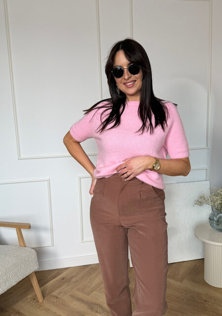 Sweter baby alpaka kr rękaw cukierek