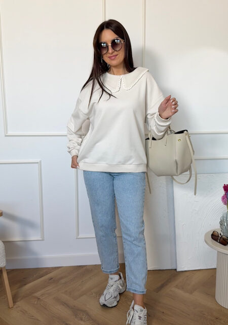 Bluza Bonita z kołnierzykiem kokos