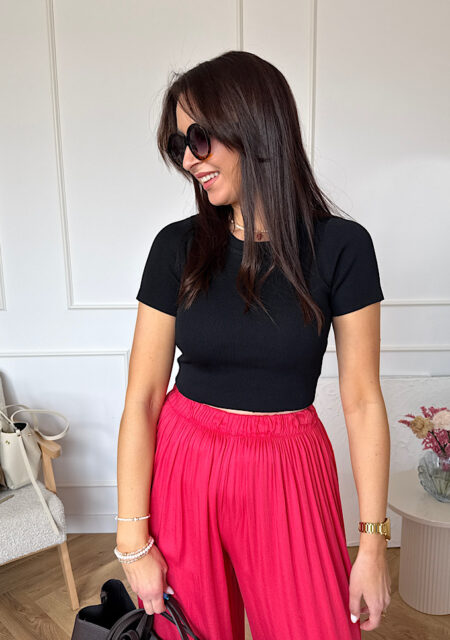 Czarny krótki TOP bluzka