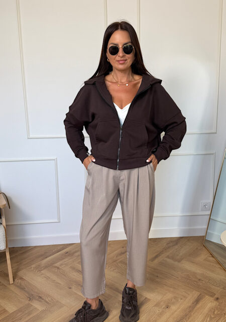 Bluza rozpinana czekoladowa Nosi
