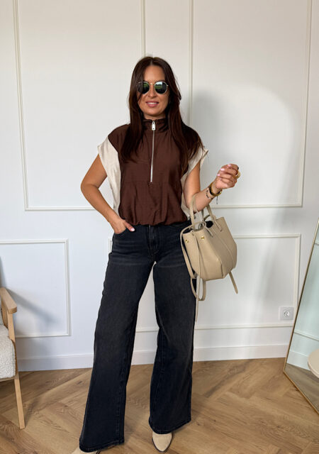 Spodnie jeans wide leg szwedy
