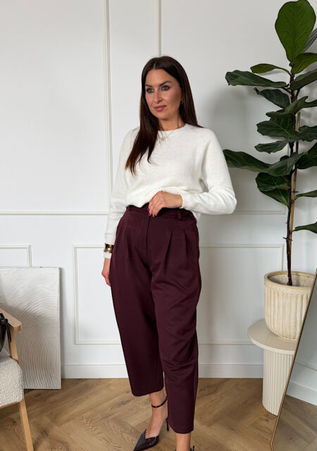 Sweter z baby alpaką śmietana