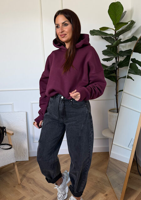 Bluza oversize Layla śliwka