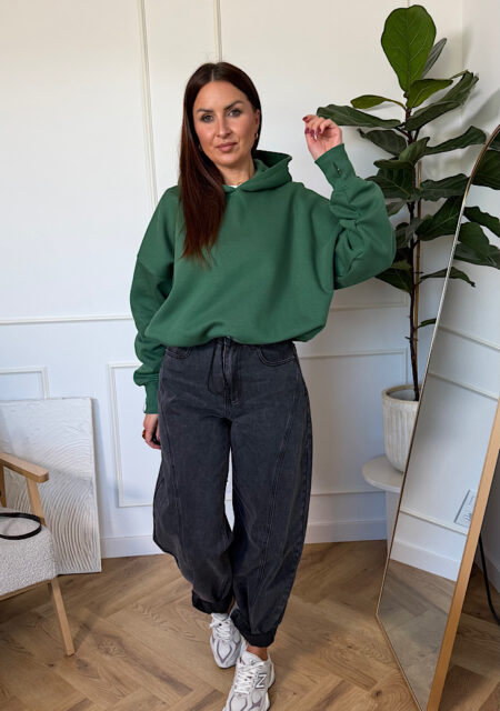 Bluza oversize Layla zielona
